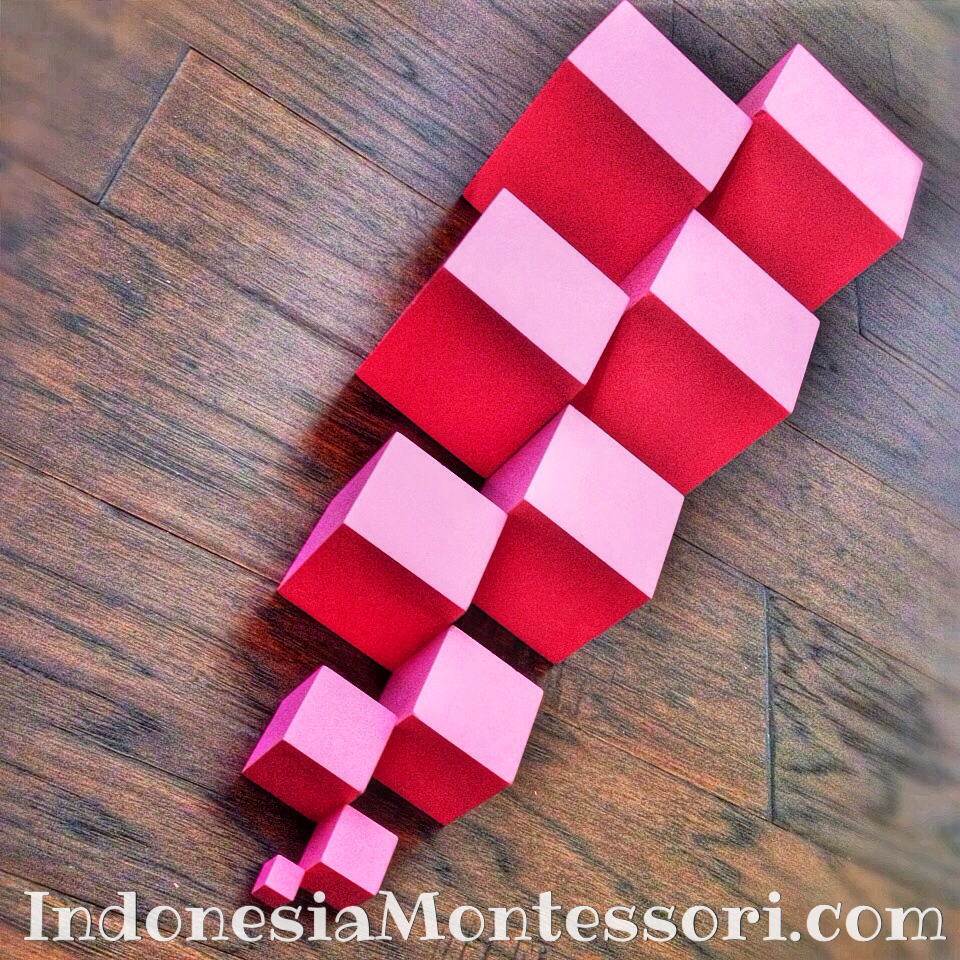 indonesia montessori pink tower dijual